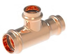 Apollo 10077798 811R Tee - Reducing Run & Outlet, Copper, Small Diameter, PxPxP , 1-1/2x1x3/4