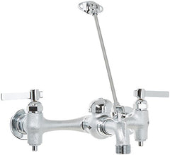 American Standard 8344212.004 Top Brace Wall-Mount Service Sink Faucet with 6-Inch Vacuum Breaker Spout