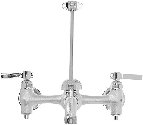 American Standard 8344212.004 Top Brace Wall-Mount Service Sink Faucet with 6-Inch Vacuum Breaker Spout