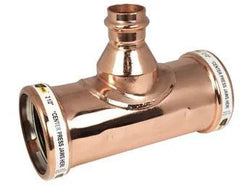 Apollo 10068060 Model 811R 3 x 3 x 1/2 in. Press Reducing Domestic UNS C12200 Copper Tee