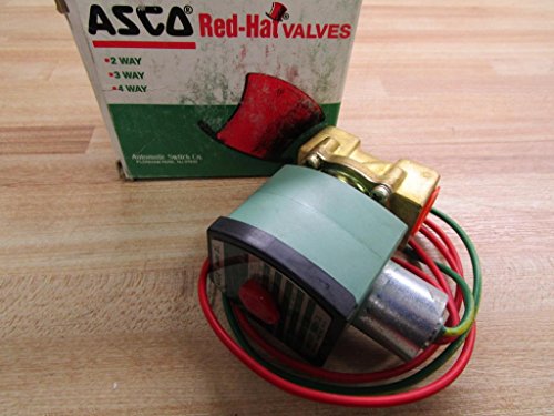 Asco 8210G202 Solenoid Valve 120/60 AC 1/2 NC 5/150# AirWater BRASS