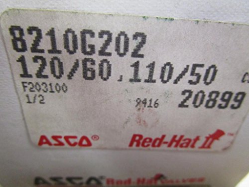 Asco 8210G202 Solenoid Valve 120/60 AC 1/2 NC 5/150# AirWater BRASS