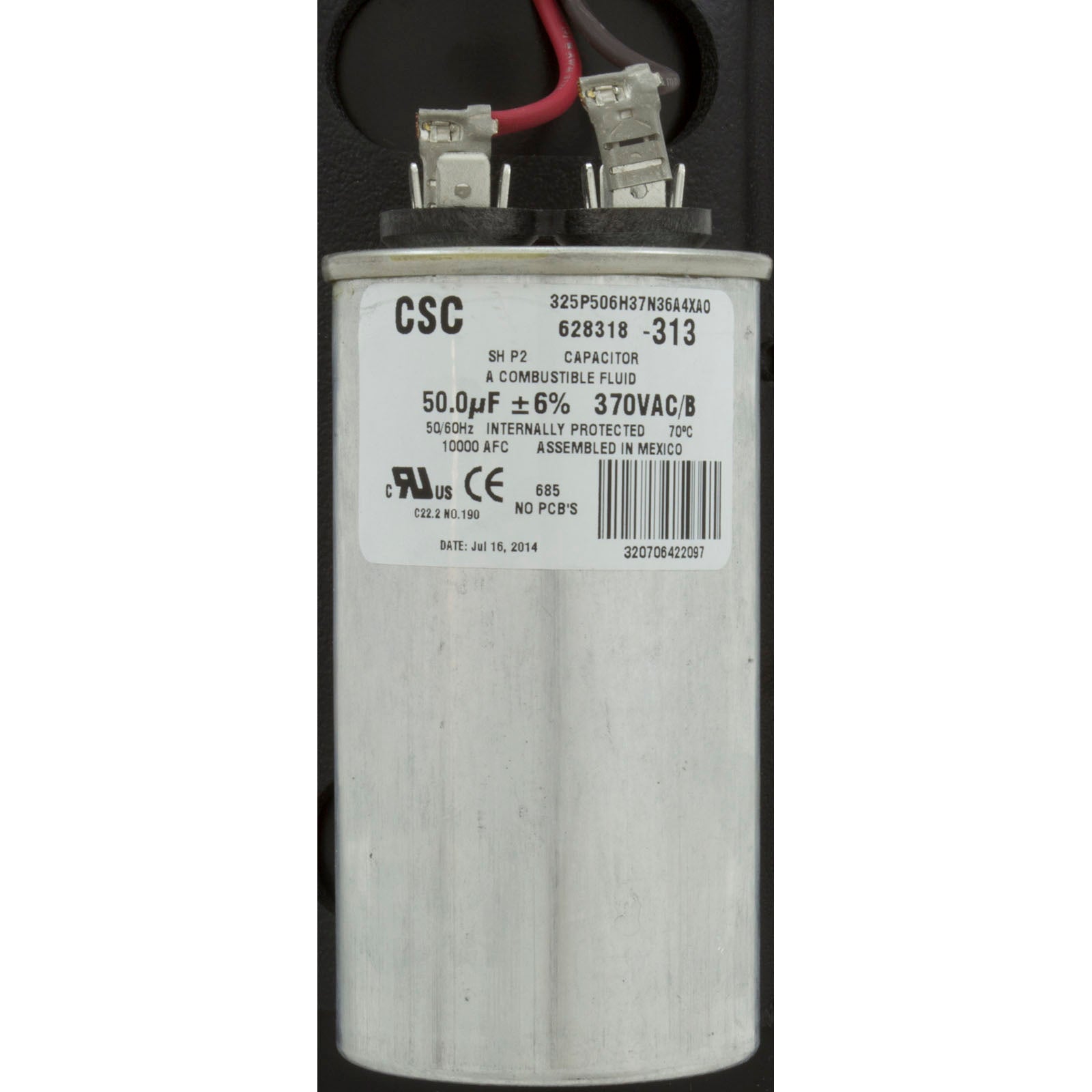 Century B809 Pool Pump Motor, Permanent Split Capacitor, 2 HP, 56J Frame, 3,450 Nameplate RPM