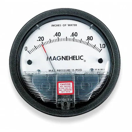 Dwyer 2310 Dwyer Magnehelic Pressure Gauge, 5 In to 0 to 5 In H2O