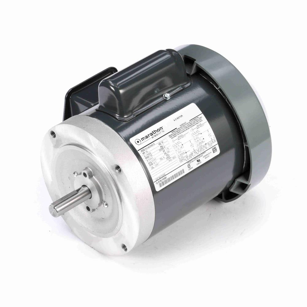 Marathon Electric MG1515 General Purpose Motor, 1/2 hp, 1800 RPM, 115/230 VAC, C-Face