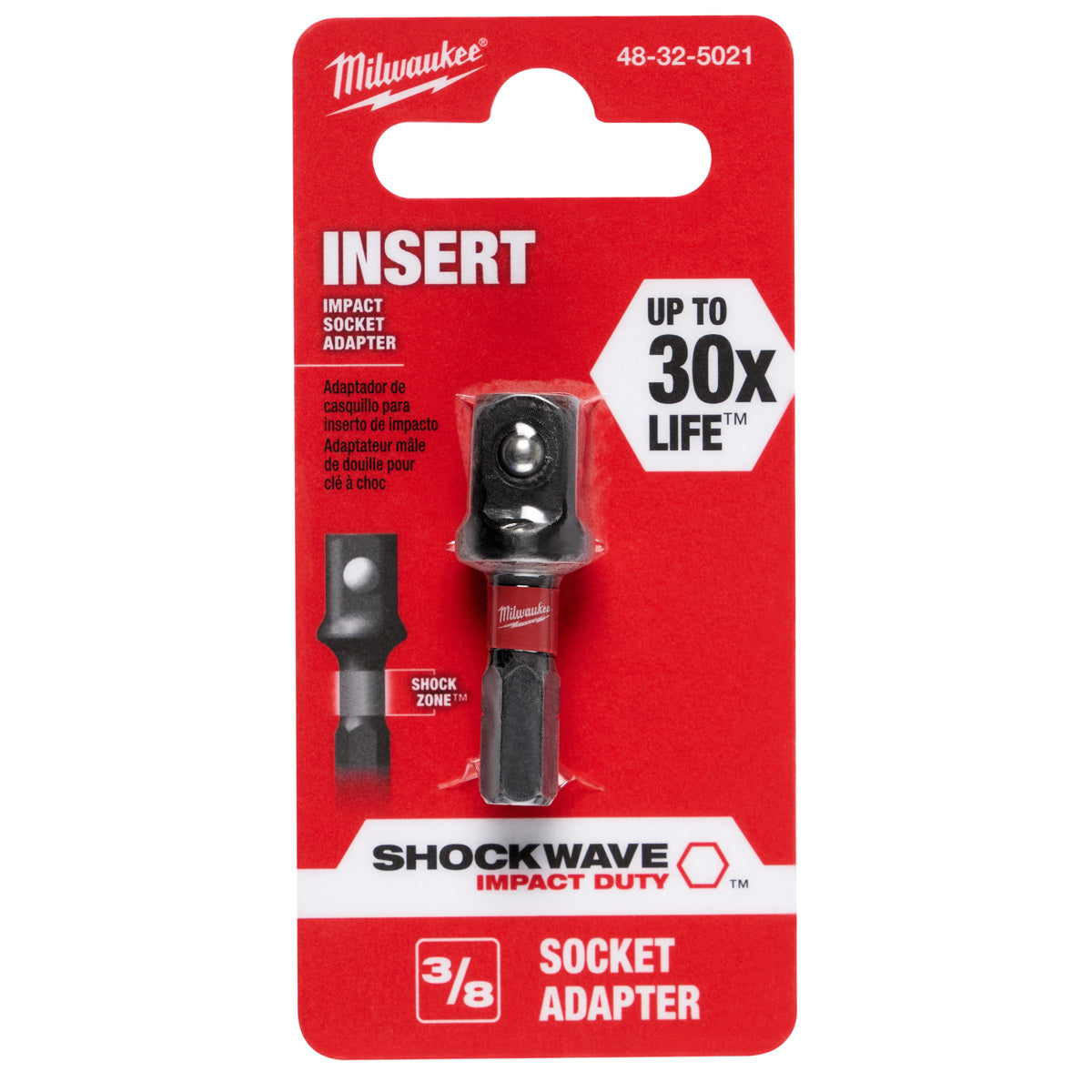 Milwaukee 48-32-5021 3/8 in. Socket Adapter