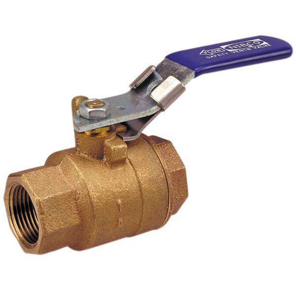 NIBCO NL95076 T-585-70-UL 1/2 in. Bronze Full Port Threaded 600# Ball Valve