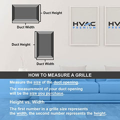 Truaire 17008X14 8w X 14h Steel Return Air Grilles Sidewall and Ceiling Replacement MPN