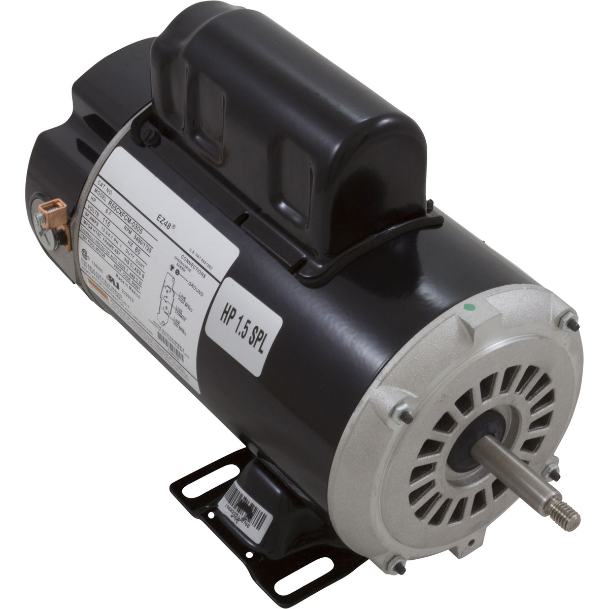 Nidec EZBN50 Motor, US Motor/WW, 1.5SPL, 115v, 2 Speed, 48 Frame