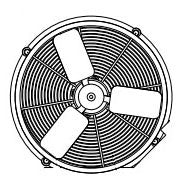 York S1-026-34009-000 | 22 Dia 24 deg 1/2 CW 2 Blade Fan