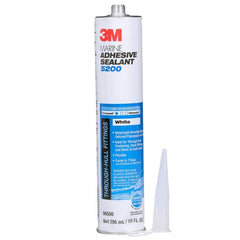 3M 60980043008 Marine Adhesive Sealant 5200 White 1/10 Gallon Cartridge 12 p