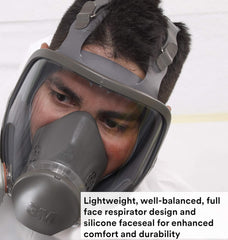 3M 68097 Respirator Kit Full Face 6800 Reusable Medium Plus 4 Particulate Filters 2097 P100