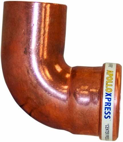 Apollo Valves 10062007 ProPress XL-C 0916.1XL Copper 90 Degree Street Elbow 2-1/2 x 2-1/2 in CTS