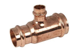 Apollo 10077794 1-1/4 x 3/4 x 1-1/4 in. Press Reducing C12200 Copper Tee with EPDM O-ring and Silicone Lubrication