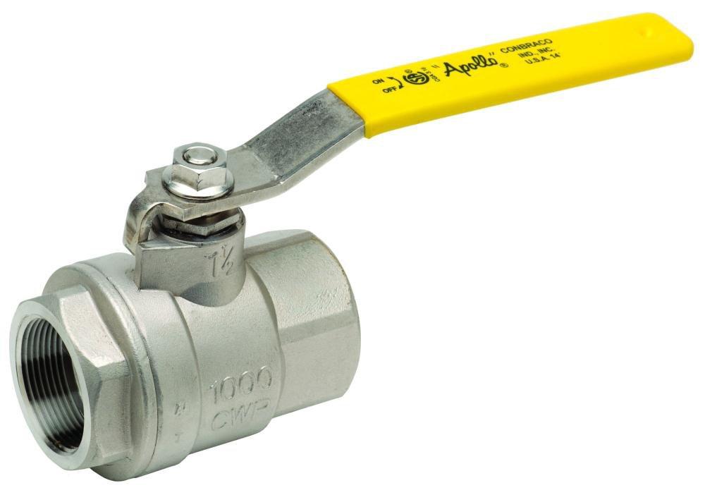 Apollo Valves 76F10527A 76F-100-A Series 1 in CF8M Stainless Steel Full Port Lever Lock 1000# Ball Valve