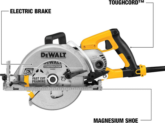 DEWALT DWS535B 7-1/4-Inch Circular Saw, 15-Amp, Worm Drive, Corded