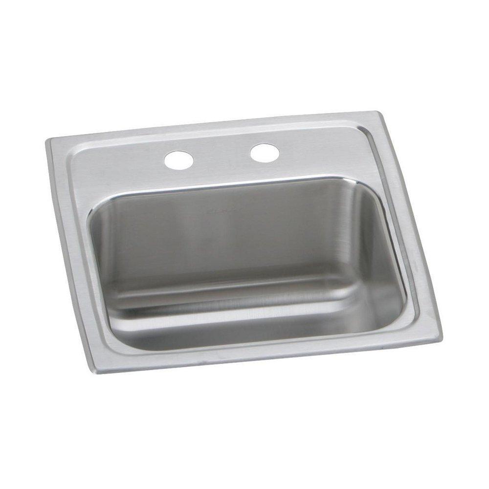 Elkay BCR152 Sink Equipment 2 Hole Stainless Steel Drop-In Bar Sink