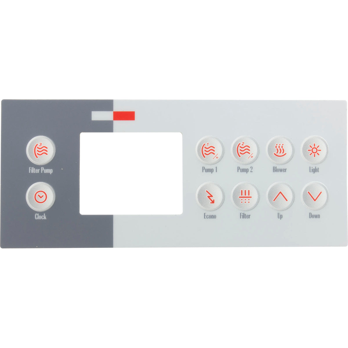 Gecko 9916-100761 Overlay for TSC-4, 10 Button