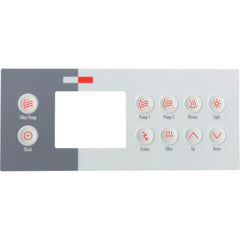 Gecko 9916-100761 Overlay for TSC-4, 10 Button