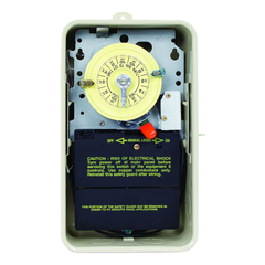 Intermatic T104R201 NEMA 3R Steel Case 208 to 277 VAC 60 Hz 40 Amp DPST Electromechanical Time Switch with Pool Heater