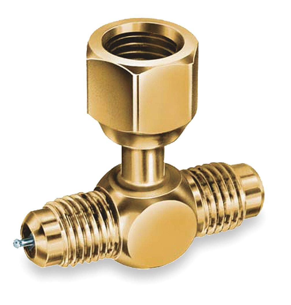 JB Industries A31854 1/4 Access Valve Tee w/Flare Nut, PK3