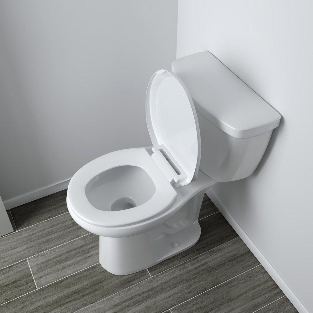 Jones Stephens C1606S00 Comfort Round Closed Front with Cover Toilet Seat in White