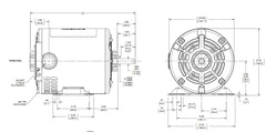 Marathon Electric MS003 General Purpose Motor 1/4 hp 1800 RPM