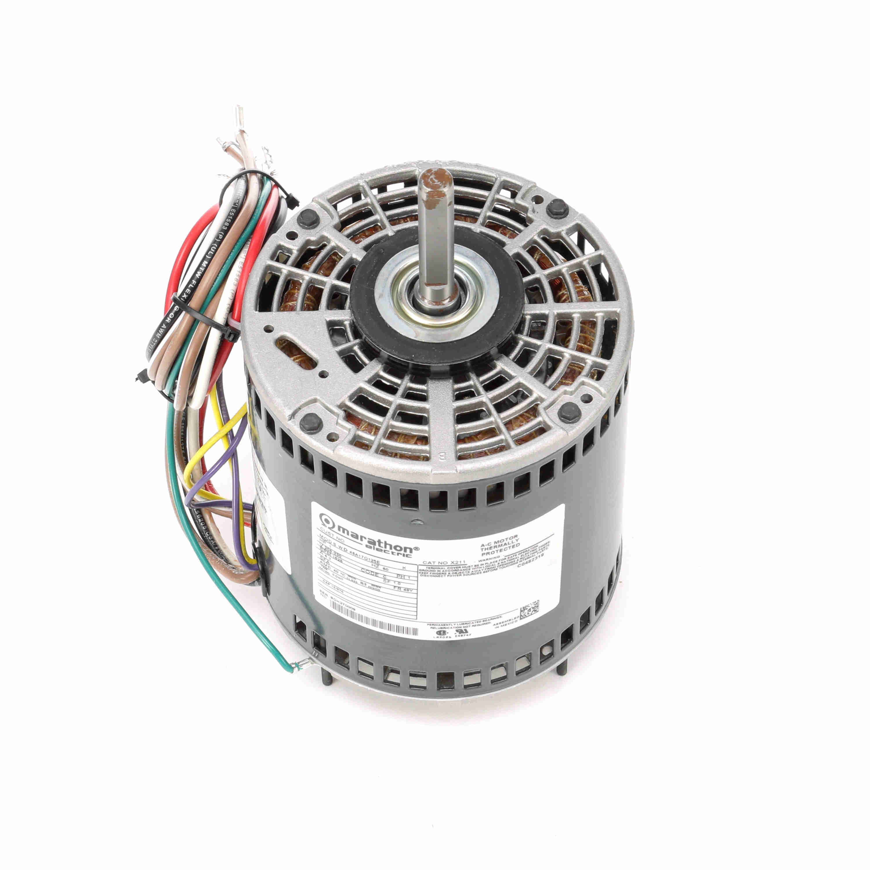 Marathon Electric MX211 Marathon X211 48Y Frame Open Air Motor 1 hp 1625 RPM 208-230 VAC