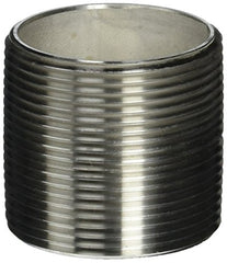 Merit Brass 4024-001 Pipe Fitting Close Nipple Schedule 40 Welded 1-1/2 NPT Male Replacement MPN