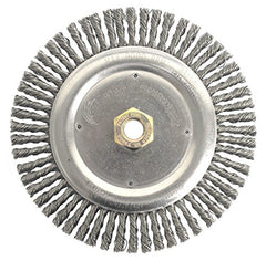 Weiler 79800 Dually Root Pass Weld Cleaning Brush 7 Dia 5/8-11 UNC Double-Hex Nut