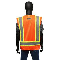 West Chester 47216/XL Hi-Viz Surveyor Vest R2 (XL)