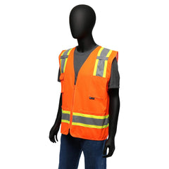 West Chester 47216/XL Hi-Viz Surveyor Vest R2 (XL)