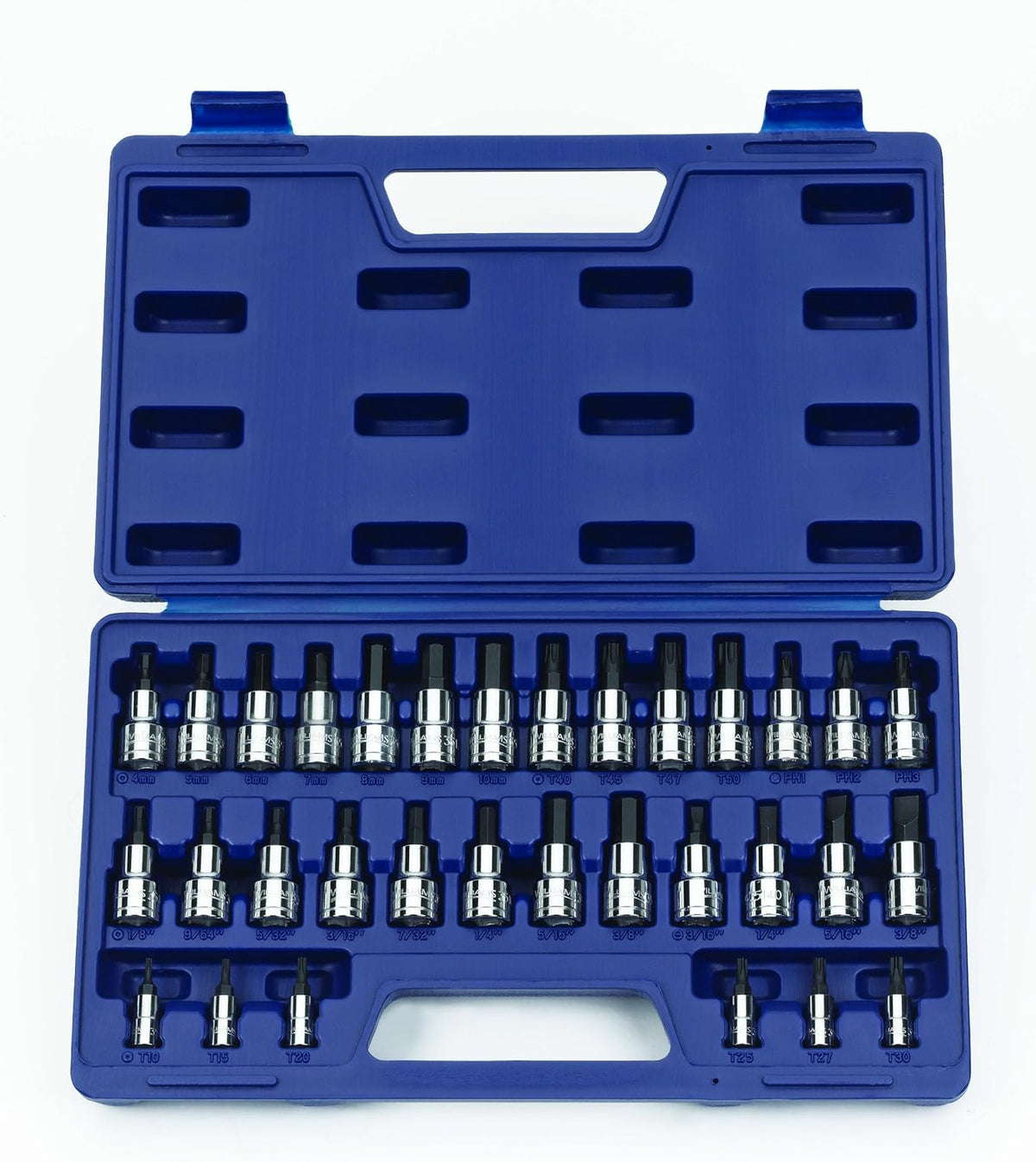 Williams 50681 1/4-Inch and 3/8-Inch Drive Bit Socket Set, 32-Piece