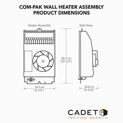 Cadet CS151 Com-Pak Heater Assembly 1500W 120V