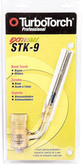 ESAB 0386-0403 Turbotorch STK-9 Hand Torch Kit for Soft Soldering and Brazing Copper, Brass, Steel, Bronze, Aluminum, Propane/Mapp Pro, Extreme Swirl Technology, 360 Degree, STK-R Regulator, ST-3 Tip