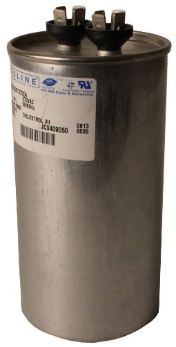 Fasco C3DR6010 Proline 60 Mfd/10 Mfd 370-V Dual Microfarad Capacitor with 2.5-Inch Base Size and 4.75-Inch Case Height