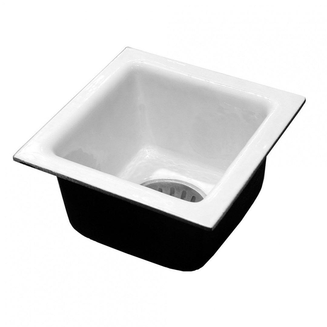 Jones Stephens S55124 4 Plumlock Porcelain Floor Sink 12x12x6