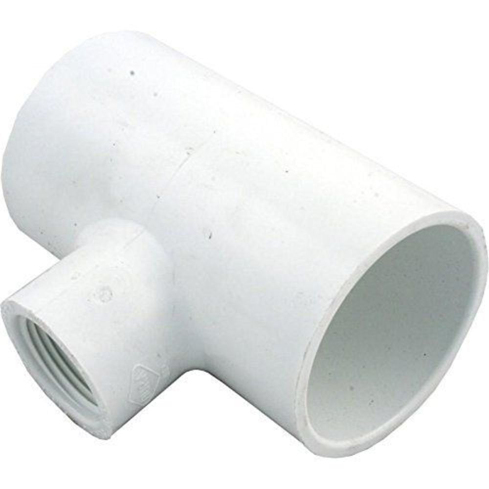 Lasco 402-249 Tee, Reducing, 2 Slip x 2 Slip x 1 Female Pipe Thread