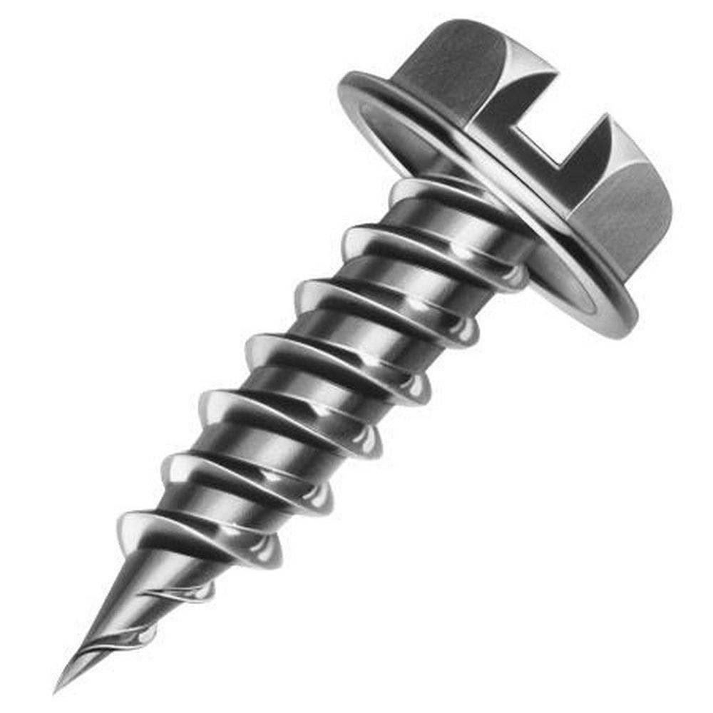 Malco HW7x1/2Z Zip-In 7 mm x 1/2 in. Zinc Plated Hex Washer Head Self-Drilling & Tapping Screw (Pack of 15000)