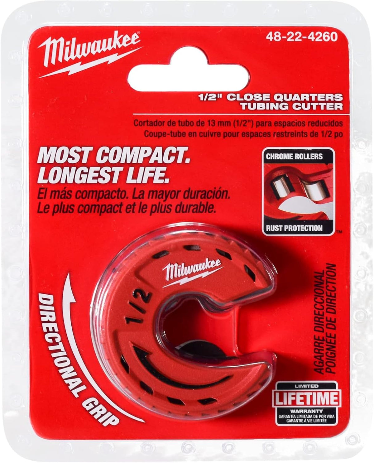 Milwaukee 48-22-4260 Close Quarters Tubing Cutter 1/2 Inch