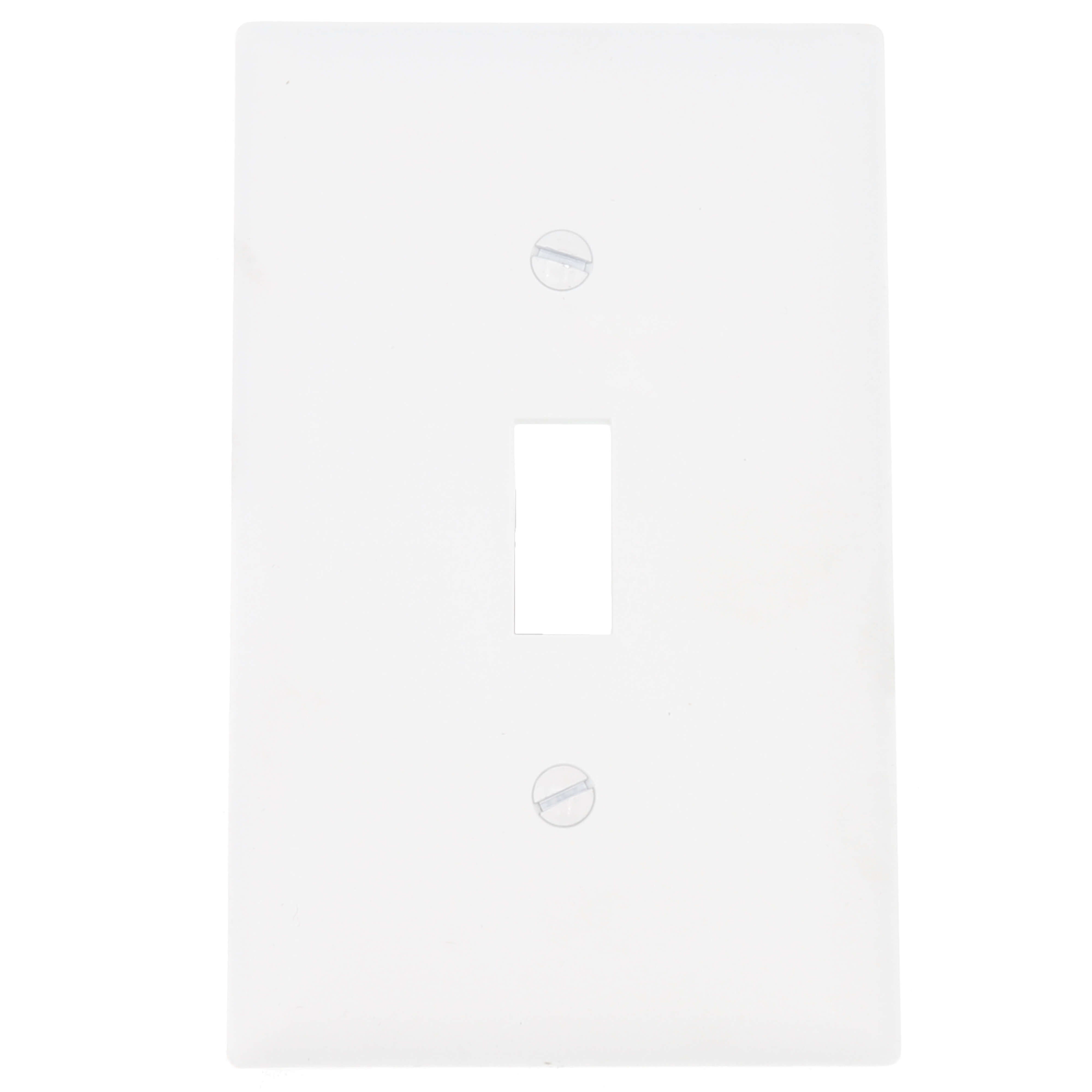 Pass & Seymour TP1W 1-Gang Toggle Switch Wall Plate White