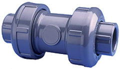 Spears 4539-015 1-1/2 PVC True Union 2000 Industrial Ball Check Valve Socket/FNPT FKM