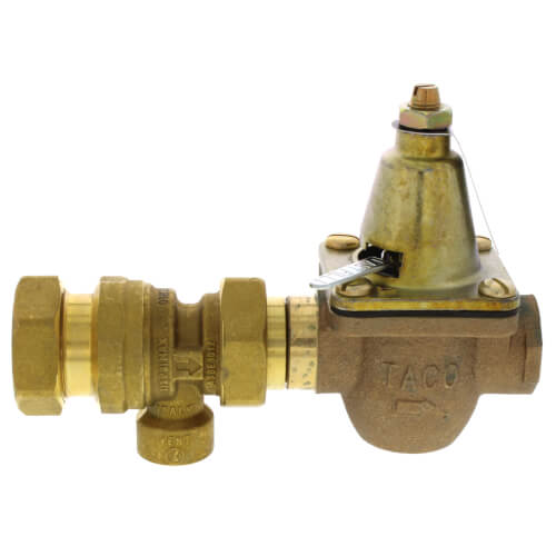 Taco 3493-075-BC1 3/4 Brass Combination Boiler Feed Valve & Backflow Sweat x NPT