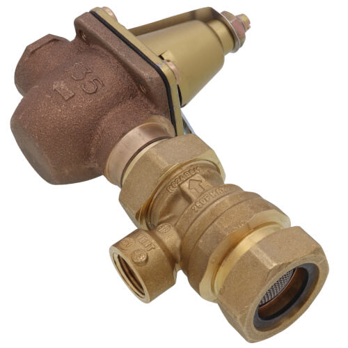 Taco 3492-050-BH1 1/2 Brass Combination Boiler Feed Valve & Backflow Union Press x NPT