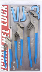 Channellock VJ-3 Tongue and Groove Plier Set, Hand Powered, 3Pcs.