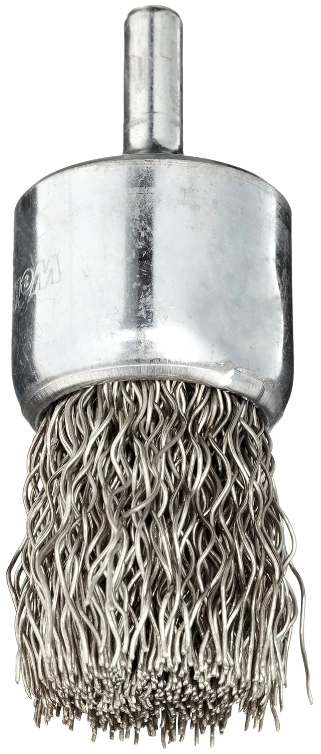 Weiler 10024 1 Crimped Wire End Brush Stainless Steel Fill