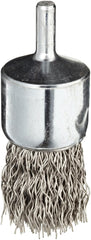 Weiler 10024 1 Crimped Wire End Brush Stainless Steel Fill