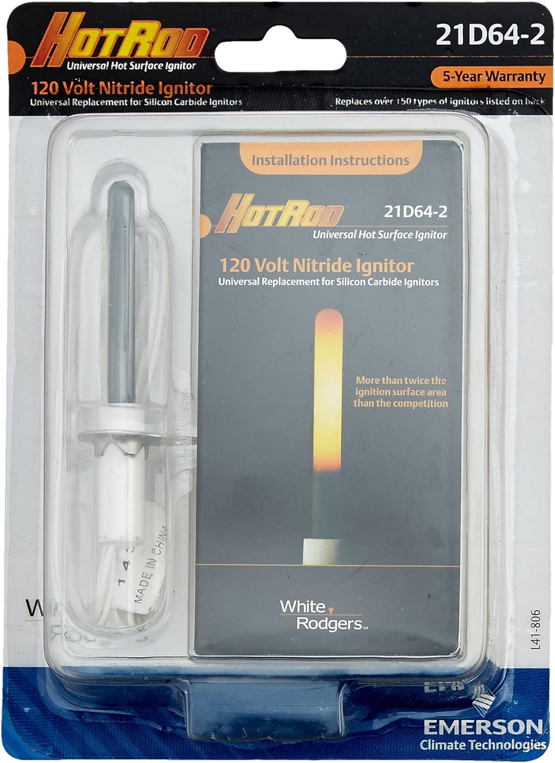 White-Rodgers 21D64-2 Universal Silicon Nitride Hot Surface Igniter