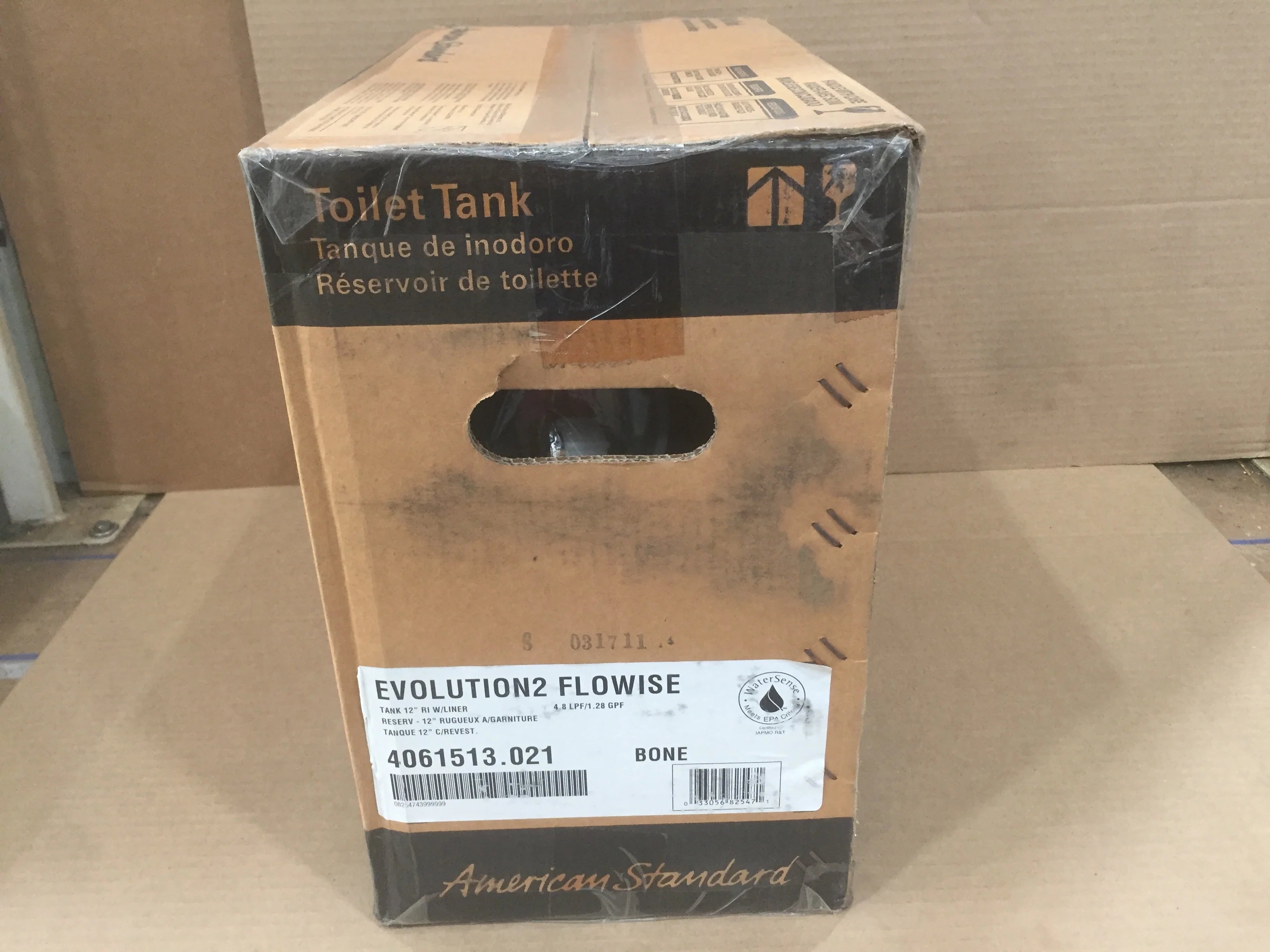 American Standard 4061513.021 Evolution Bone 1.28 GPF Toilet Tank