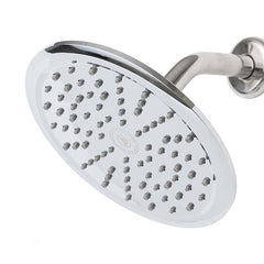 Niagara N9520CH Rainfall Spa 1-Spray 2.0 GPM 8 in. Wall Mount Adjustable Fixed Shower Head